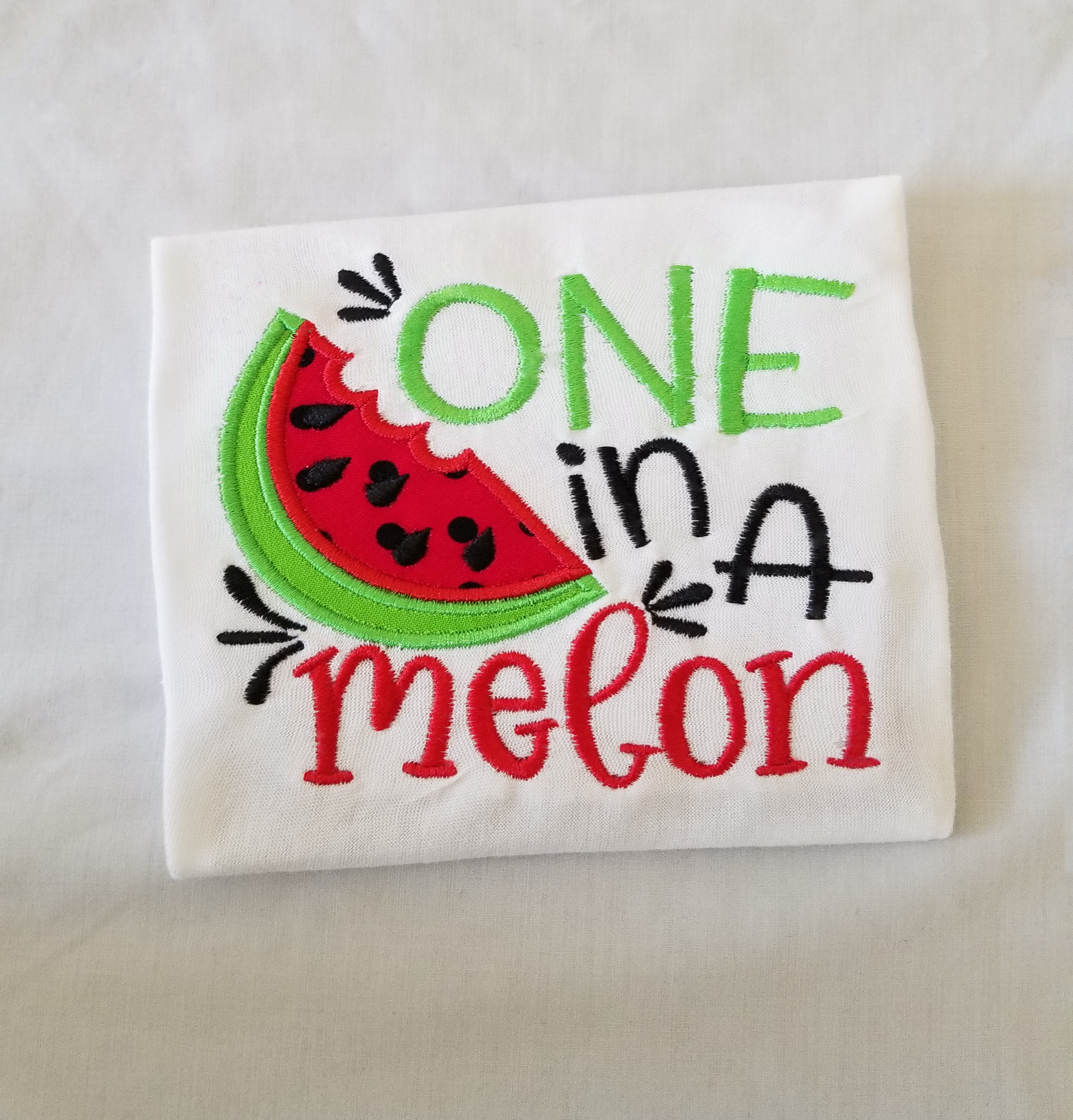 One In A Melon Embroidered Shirt