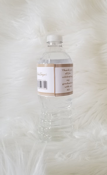 Grad Water Bottle Label