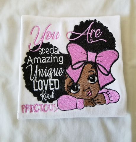 You are Unique, Special, and Amazing Embroidered Shirt