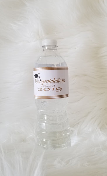 Grad Water Bottle Label