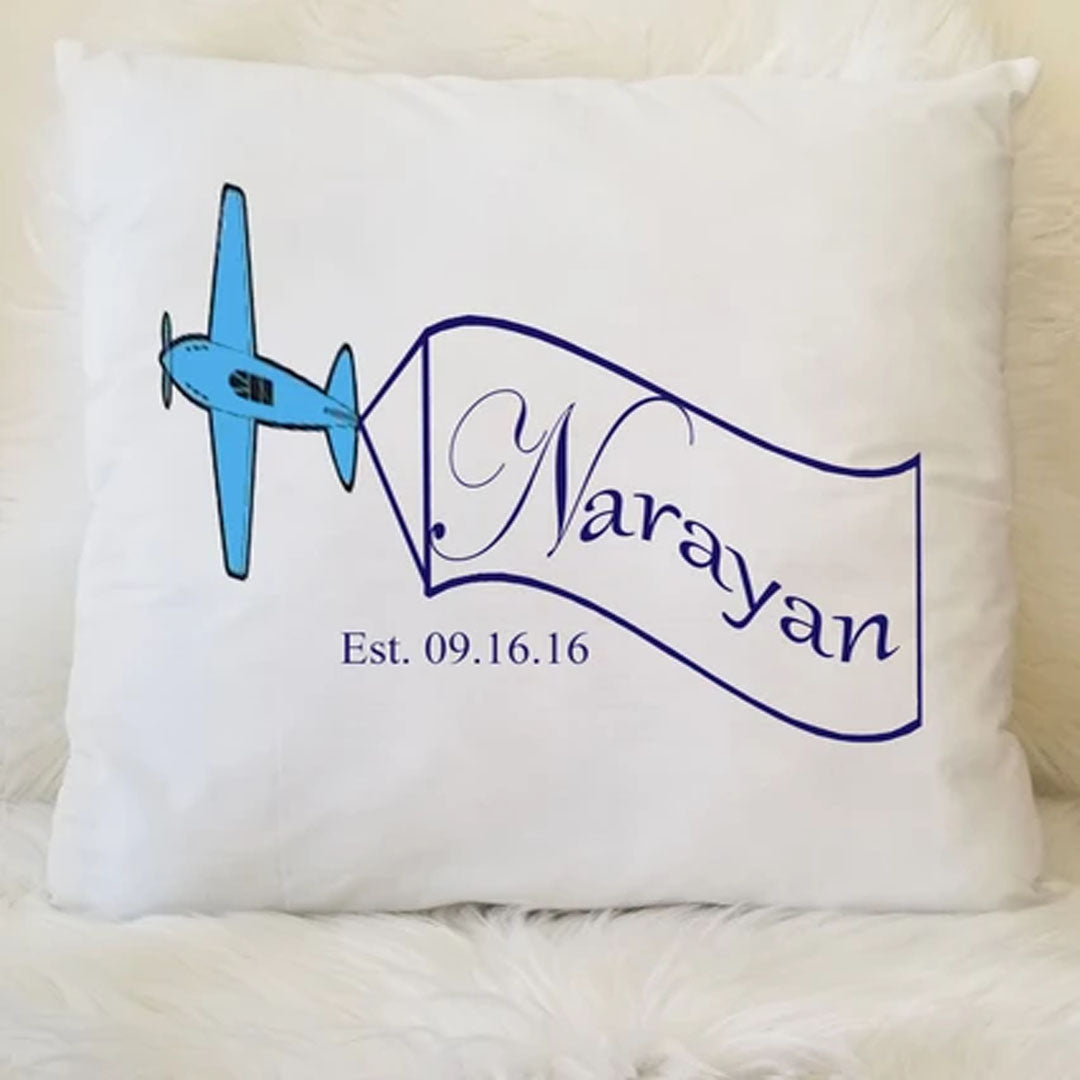 Plane Keepsake Pillow