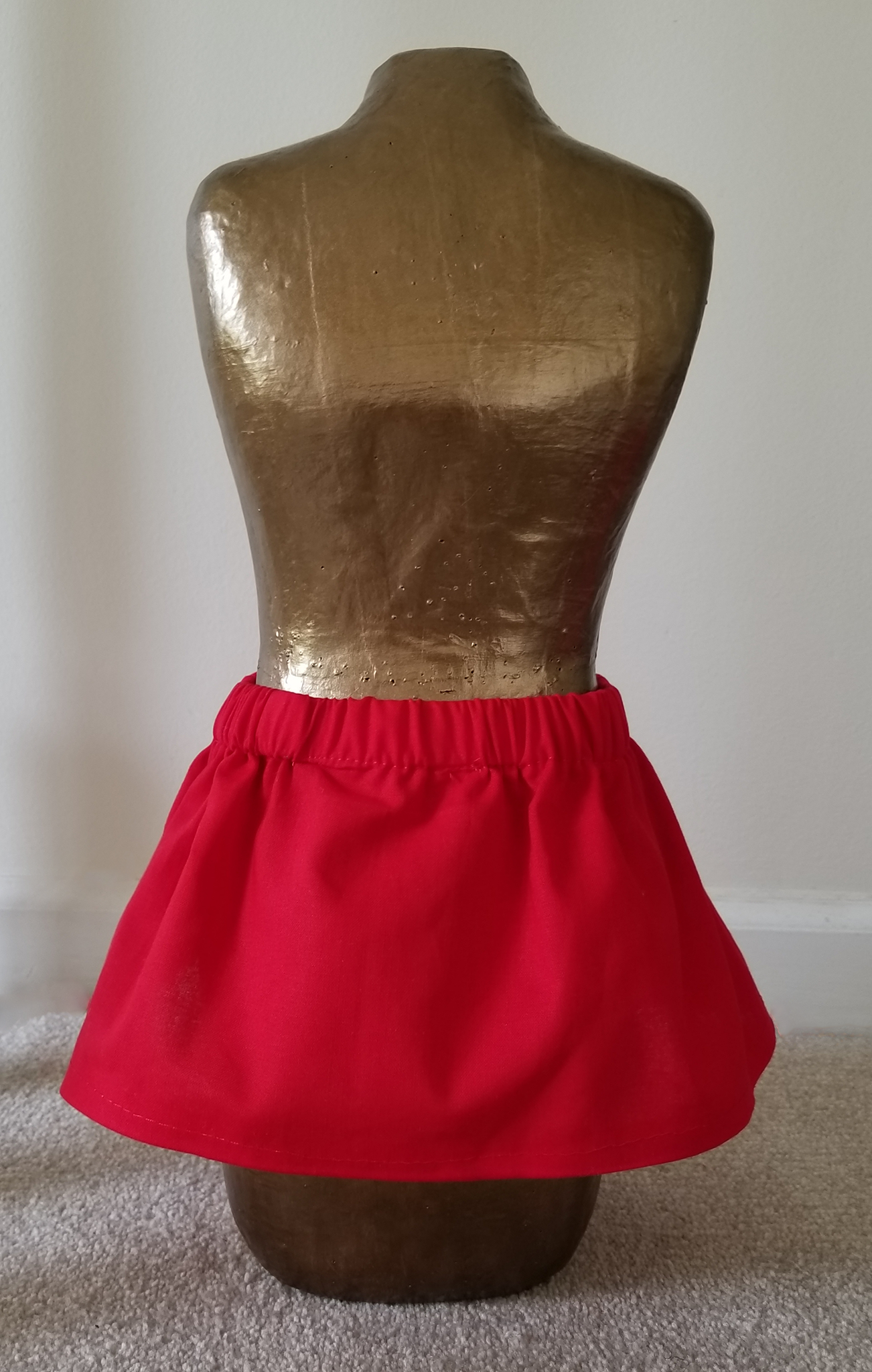 Red Elastic Skirt
